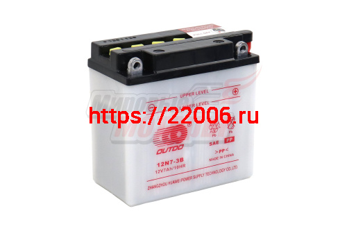 Аккумулятор 12В 7Ач OUTDO 12N7-3B (обратн. полярн.) (кислотный БЕЗ ЭЛЕКТРОЛ.) (132*75*132мм) ENDURO Аккумулятор 12В 7Ач OUTDO 12N7-3B (обратн. полярн.) (кислотный БЕЗ ЭЛЕКТРОЛ.) (132*75*132мм) ENDURO