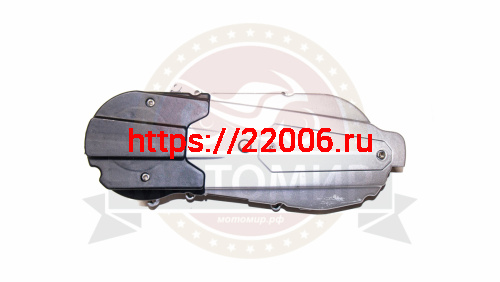 Крышка картера GY6-125 Сити125 вариатора левая с пусковым мех. кик вперед Крышка картера GY6-125 Сити125 вариатора левая с пусковым мех. кик вперед