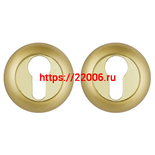 Накладка Punto (Пунто) под цилиндр ET.R.TL54 (ET TL) SG/GP-4 матовое золото/золото Накладка Punto (Пунто) под цилиндр ET.R.TL54 (ET TL) SG/GP-4 матовое золото/золото