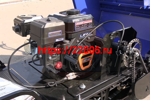 Мотобуксировщик компактный ЛИДЕР-СИГМА-2, 8+ л.с., с РЫЧАЖНЫМ лыжным модулем, ВАРИАТОР TAV2-40 фото 2