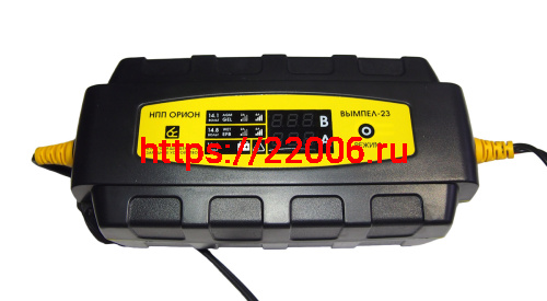Зарядное устройство Вымпел-23 (AGM, EFB, GEL, WET Ag , WET Sb, WET Сa/Ca, WET Сa/Sb) (авт., инд. 6А)