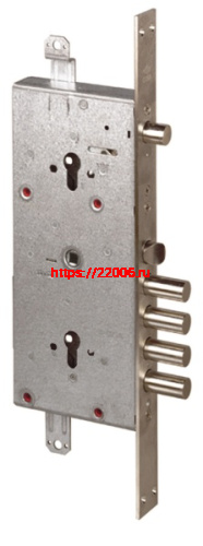 Корпус Cisa (Чиза) врезного двухцилиндрового замка с задвижкой и защёлкой 56.786.48 (тех. упаковка)