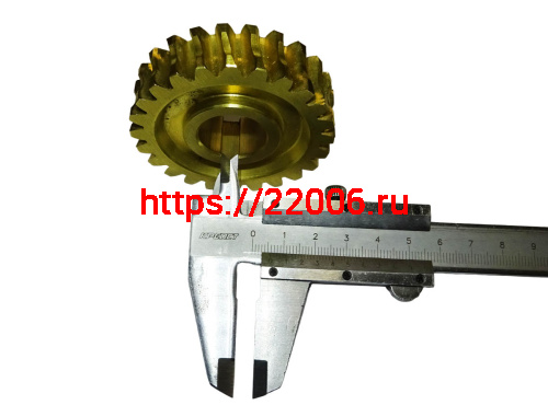 Шестерня червячного редуктора снегоуборочной л.с. машины 24 зуб. D22 фото 2 Шестерня червячного редуктора снегоуборочной л.с. машины 24 зуб. D22 фото 2