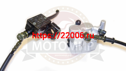 Гидравлика передняя в сборе Fighter125 (тормоз в сборе) посадочные 43 мм (L-1100mm, 2 поршня) фото 3 Гидравлика передняя в сборе Fighter125 (тормоз в сборе) посадочные 43 мм (L-1100mm, 2 поршня) фото 3