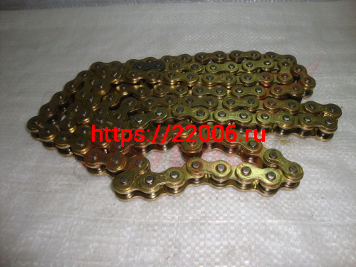 Цепь 108 зв. 520-108 L тюнинг , цвет ЗОЛОТО (Falcon,ENDURO, Fighter)