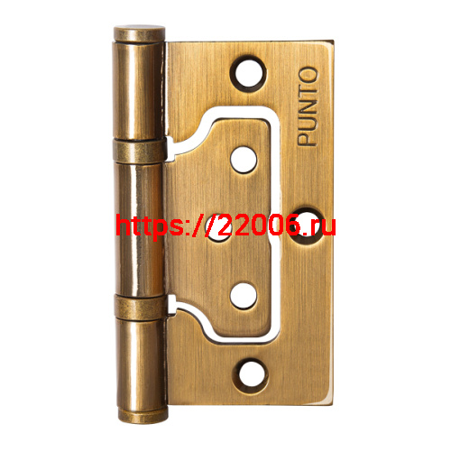 Петля Punto (Пунто) универсальная без врезки IN3200W CFB (200-2B 75x2,5) кофе глянец