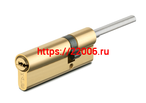 Цилиндровый механизм Kale kilit (Кале килит) под вертушку (дл.шток) 164 SX/86 (50+10+26) mm латунь 5 кл.