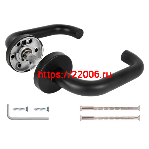 Ручка Fuaro (Фуаро) раздельная R.DSS201-0203/19 (8х110 мм) (INOX 201) BLACK фото 3