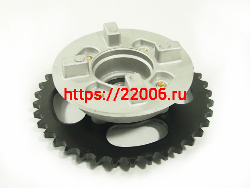 Звезда 37 зуб. (420) цепи, задняя  Альфа, Дельта, Zodiak в сборе с основанием