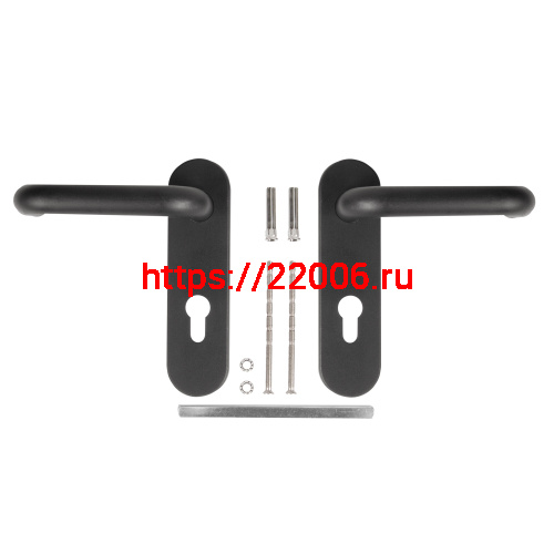 Ручка Fuaro (Фуаро) дверная FP.DH172.0433 NE (B2B) (8x120) с пружиной BL-24 черный фото 4