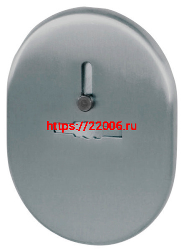 Декоративная Fuaro (Фуаро) накладка ESC 476 (90х65) SN матовый никель на сувальдный замок с шторкой