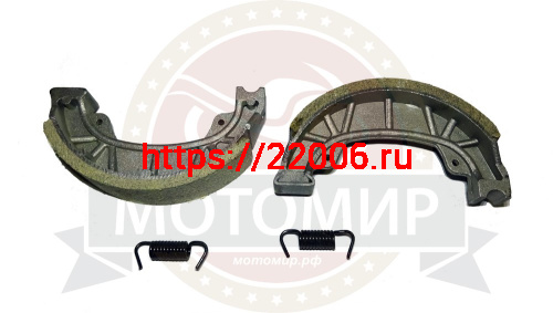 Колодки тормозные барабан. 110х25 мм Альфа, Нитро, CG125 (GY6-60/150) WGZ-004 фото 2 Колодки тормозные барабан. 110х25 мм Альфа, Нитро, CG125 (GY6-60/150) WGZ-004 фото 2