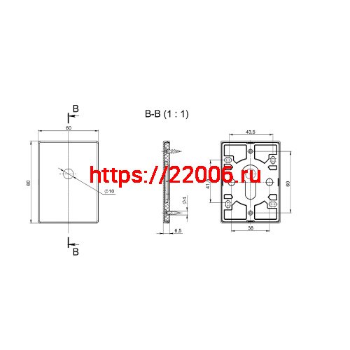 Накладка Fuaro (Фуаро) на шток цилиндра ESC.O.RL/K.486 (ESC 486-O RL) BL черный (1шт.) фото 4