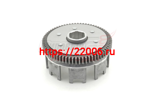 Барабан сцепления наружный 167FMM (250cc) (лепестки ступенчатые, шестерня узкая) LIFAN оригинал (70 зубов)