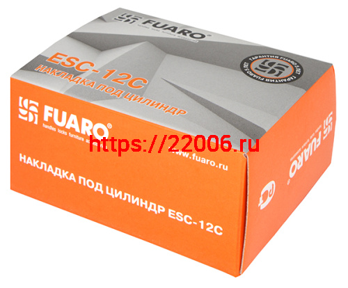 Накладка Fuaro (Фуаро) на цилиндр ESC.C/CRE/OV.12 (ESC-12C) CP хром (2шт. в уп.,отгр. по 1 шт.) фото 2