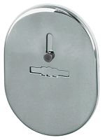 Накладка Fuaro (Фуаро) на сувальдный замок ESC.S-lift.SF/OV.476 (ESC 476) с шторкой СР хром