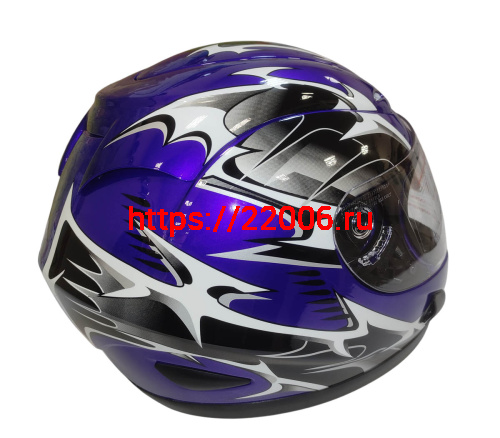 Шлем интеграл KIRIN KL-118, черный, серый, красный, синий, размер L фото 5