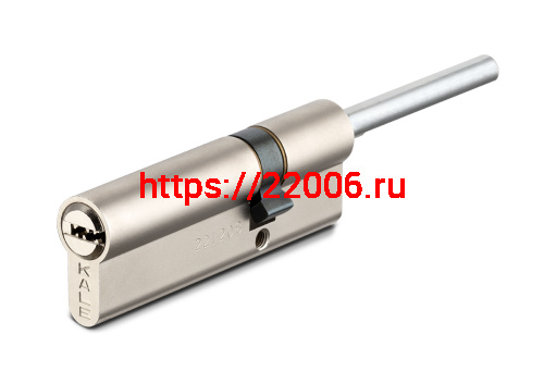 Цилиндровый механизм Kale kilit (Кале килит) под вертушку (дл.шток) 164 SX/76 (40+10+26) mm никель 5 кл.
