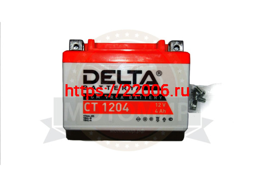 Аккумулятор 12В 4 А/ч, кислотный AGM (Delta CT 1204) (114x70x87) обратная полярность, для Альфы Аккумулятор 12В 4 А/ч, кислотный AGM (Delta CT 1204) (114x70x87) обратная полярность, для Альфы
