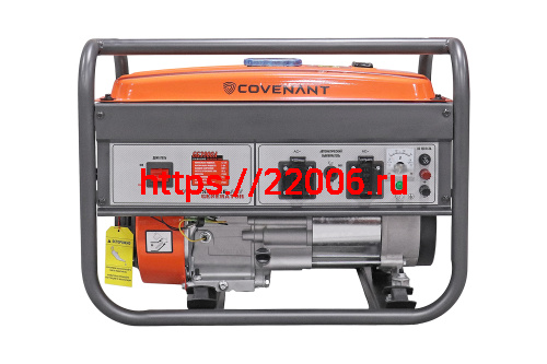 Генератор бенз. "COVENANT"  GG3900A (2,8/3,0кВт, LT170F, 7л.с., бак 15л, 40кг, руч.старт) фото 2