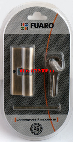 Цилиндровый Fuaro (Фуаро) механизм R300/70 mm-BL (30+10+30) CP хром 5 кл. БЛИСТЕР фото 3