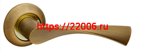 Ручка Fuaro (Фуаро) раздельная CLASSIC AR AB/GP-7 бронза/золото, квадрат 8x140 мм