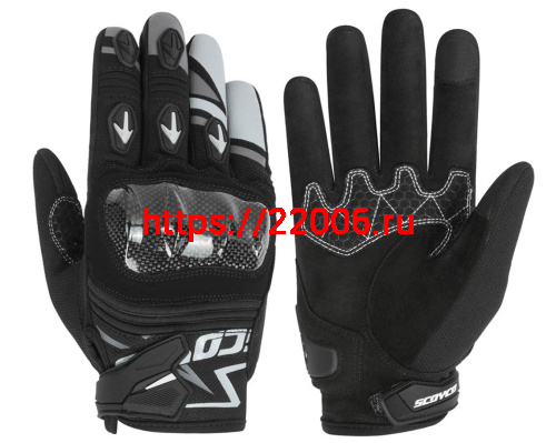 Перчатки SCOYCO (оригинал) MC-137, черно-серые, р-р 2XL Перчатки SCOYCO (оригинал) MC-137, черно-серые, р-р 2XL