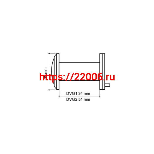 Глазок Armadillo (Армадилло) дверной, оптика стекло DV-PRO 2/85-55/BR (DVG2) GP золото фото 3 Глазок Armadillo (Армадилло) дверной, оптика стекло DV-PRO 2/85-55/BR (DVG2) GP золото фото 3