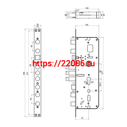 Электронный замок Sanyo D501 Tuya DM70 с WiFi, ручка скоба 1800 мм, черный фото 8