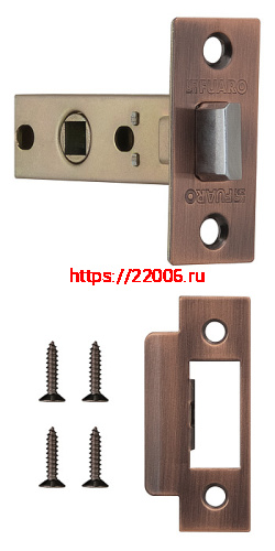 Защелка Fuaro (Фуаро) врезная METF12-45-25 (F12-45-25) AC медь Защелка Fuaro (Фуаро) врезная METF12-45-25 (F12-45-25) AC медь