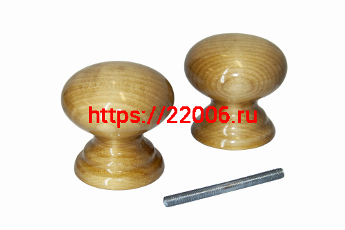 Ручка-кнопка veles (ВЕЛЕС) Карел. береза