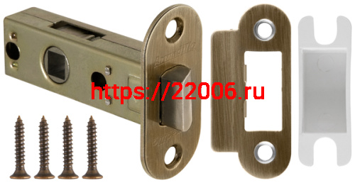 Защелка Armadillo (Армадилло) врезная LH 220-45-25 AB Бронза BOX /овал/ фото 3