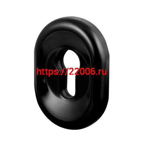 Накладка Fuaro (Фуаро) на цилиндр ESC.C/CRE/OV.12 (ESC-12C) BL черный (1 шт.)