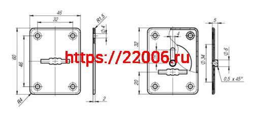 Накладка Fuaro (Фуаро) на сувальдный замок ESC.S-lift+S/K.set (ESC081/082) мат.никель (2шт.) фото 2