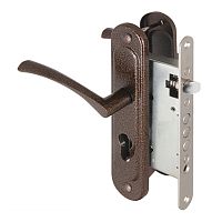 Корпус Ajax (Аякс) врезного замка с ручками на планке KIT А5-3155/3 W/B