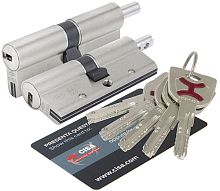 Цилиндровый механизм Cisa (Чиза) под вертушку AP4S 0P3S2-19.12 (80 мм/30+10+40), НИКЕЛЬ