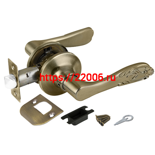 Ручка Punto (Пунто) защелка 6033 AB-P (без фик.) бронза