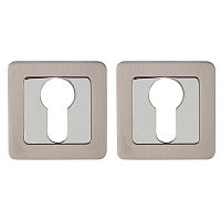 Накладка Punto (Пунто) под цилиндр ET.K.QR52 (ET QR) SN/CP-3 матовый никель/хром