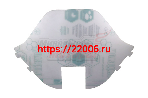 Стекло Рысь (2,0мм) №1, нов.обр. мягкое (119.07.145.001) (с вырезом под фару)