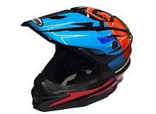 Шлем кроссовый COBRA JK803, черн-сине-оранж.,черн-бел.с крас., черн-сер с бел., раз-ры XL (уп.6 шт)