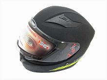 Мотошлем YM-832 Graphics матовый черно-желтый (M)