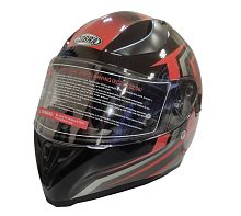 Шлем интеграл COBRA EC H128, серый/оранж, серый/син, черн/крас, черн/лайм, черн/оранж, размер S