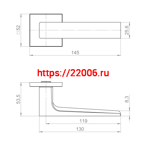 Ручка Fuaro (Фуаро) раздельная K.ZL52.BASIC SSG-39 - сатинированное золото фото 3