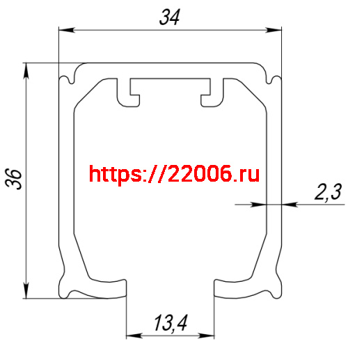 Верхняя Armadillo (Армадилло) направляющая Comfort-PRO 80/2,3/2000 track (2 м) фото 2