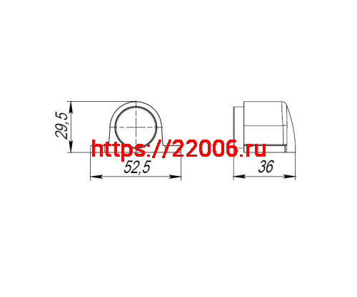 Упор Punto (Пунто) дверной напольный DFIX/F52 (DS PF-52) CP-8 хром фото 3