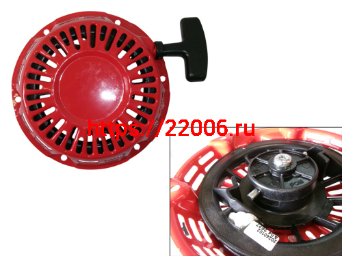 Стартер LIFAN 168F (GX 160) в сборе, КРУГЛАЯ металлическая собачка (YT-GP-001346) Стартер LIFAN 168F (GX 160) в сборе, КРУГЛАЯ металлическая собачка (YT-GP-001346)