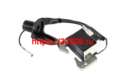 Зажигание в сборе мотокосы с верхним расположением бака (колпачок 90 град) Зажигание в сборе мотокосы с верхним расположением бака (колпачок 90 град)