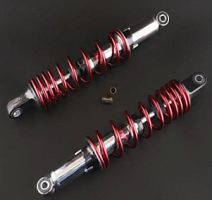 Амортизаторы (пара) Alpha, Delta 340mm, регулируемые, мягкие (красные) "NDT"