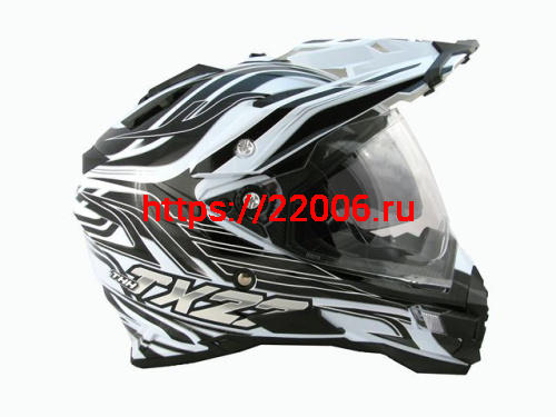 Мотошлем THH TX-27№1 white/black (S)