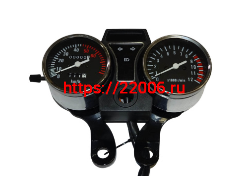 Щиток приборов Альфа (ТЮНИНГ) с разметкой до 45км/ч, далее красная зона Щиток приборов Альфа (ТЮНИНГ) с разметкой до 45км/ч, далее красная зона